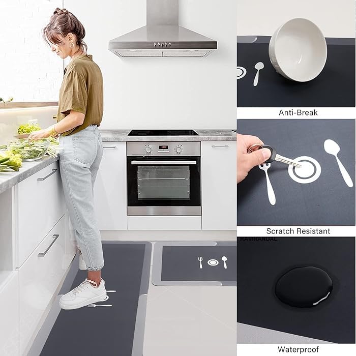 Waterproof Memory Foam Kitchen Mats