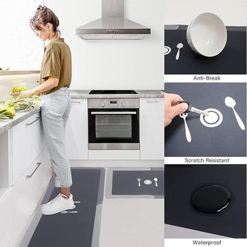 Waterproof Memory Foam Kitchen Mats