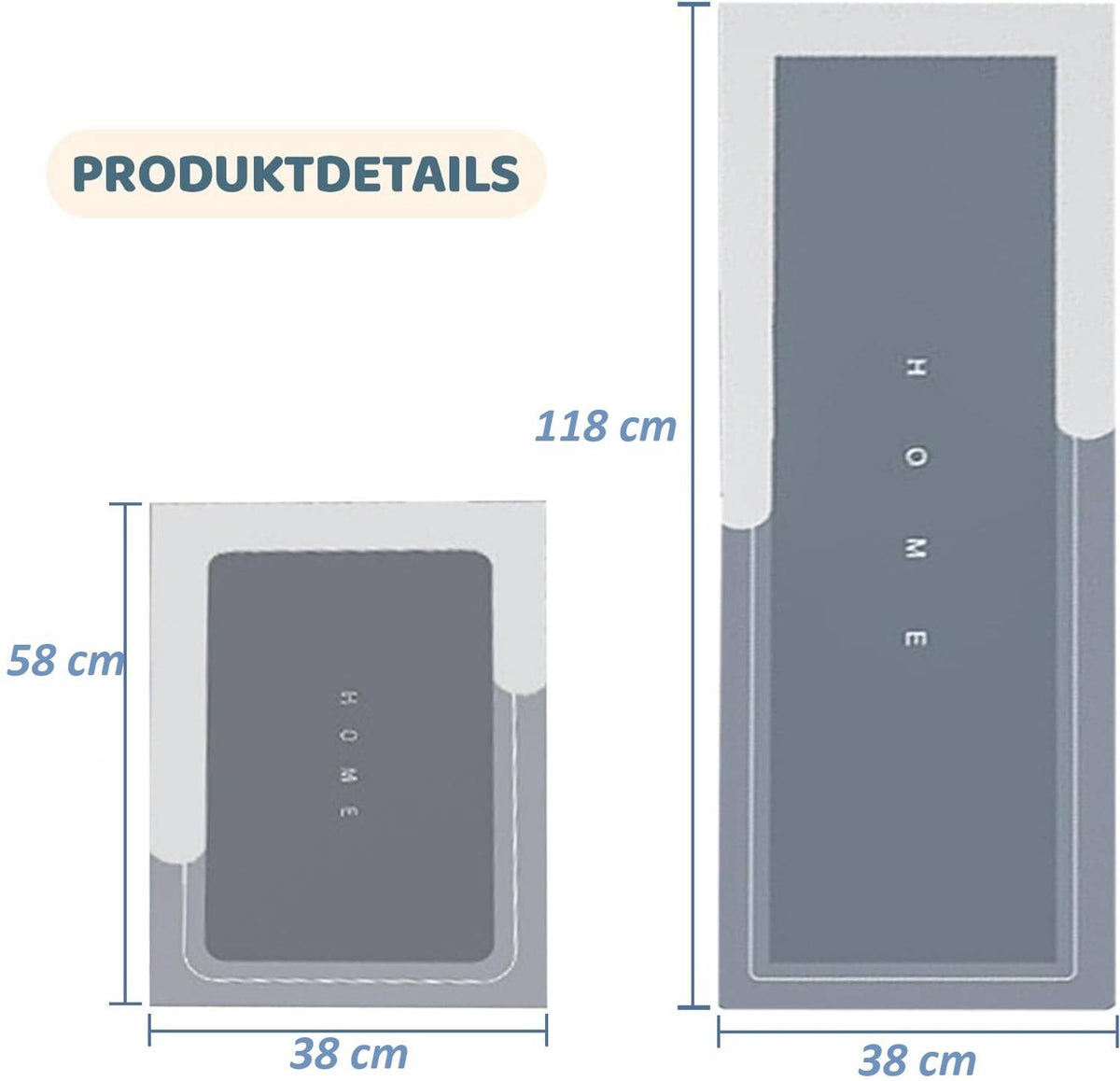 Waterproof Memory Foam Kitchen Mats
