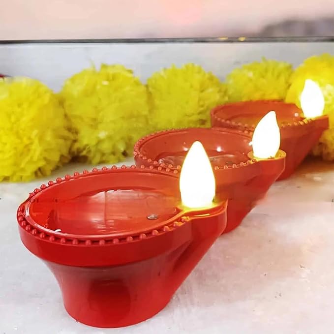 Water Sensor LED Diya Electric Decorative Lights