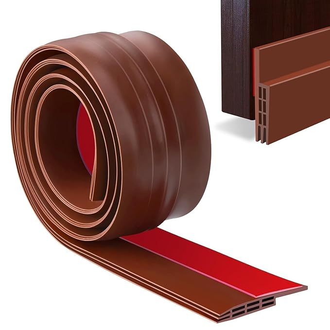 Self Adhesive Window Sealing Strip in a roll, designed to block gaps around windows and doors for improved comfort.
