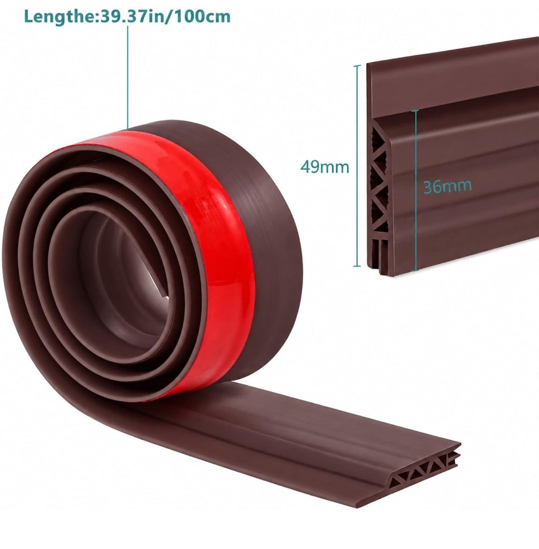 Self Adhesive Window Sealing Strip in a roll, designed to block gaps around windows and doors for improved comfort.